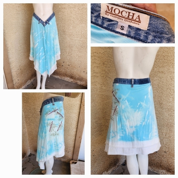 YOUR  SUMMER MOCHA BY MORAN‎ DAHAN SKIRT - Picture 1 of 1